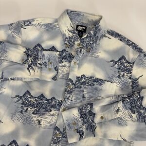 Lands' End Mens Button Down Shirt XL 46- 48‎ Long Sleeve Flagship Flannel Cotton